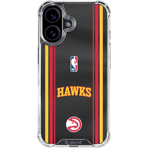 NBA Atlanta Hawks Jersey iPhone 16 Clear Case